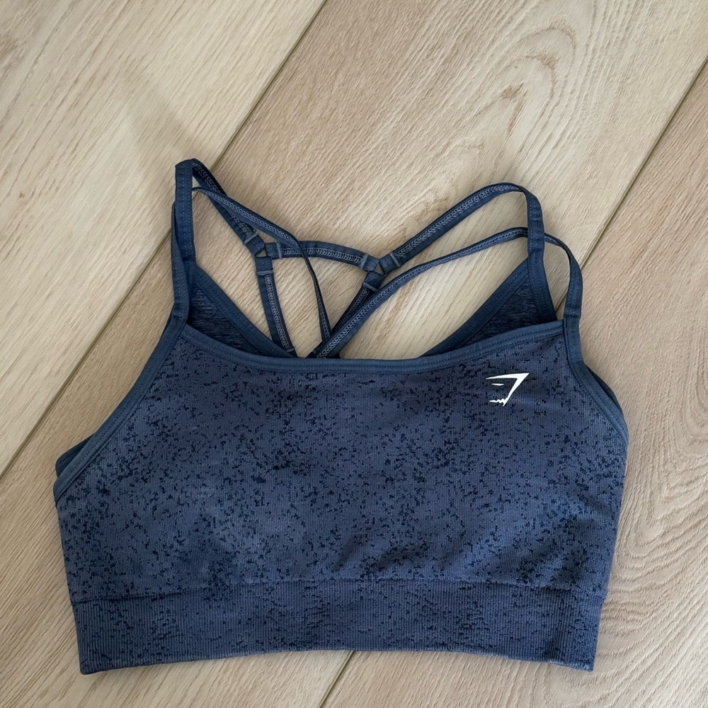 Gymshark Adapt Fleck Blue Sports Bra